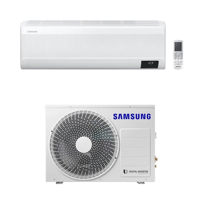 Immagine di Samsung PARETE WINDFREE DELUXE R32 Climatizzatore a parete monosplit inverter | unità esterna 5 kW unità interna 18000 BTU AC052RXADKG/EU+AC052TNXDKG/EU