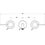 Immagine di Gessi 316 TRAME gruppo lavabo a parete P.19 cm, tre fori, senza scarico, finitura steel brushed 54394#239