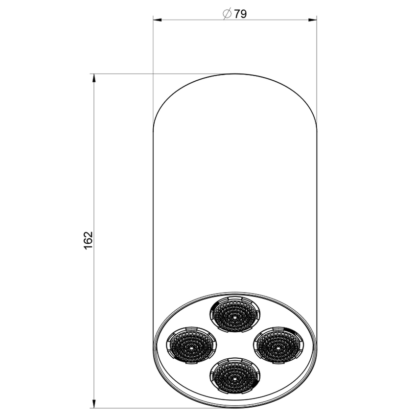 METAL 316 Soffione doccia a pioggia con sistema anticalcare By