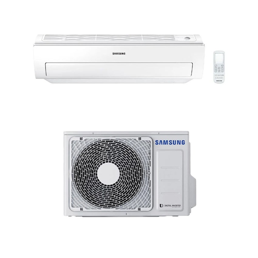 Immagine di Samsung PARETE R32 Climatizzatore a parete monosplit inverter | unità esterna 2.6 kW unità interna 9000 BTU AC026RXADKG/EU+AC026RNADKG/EU