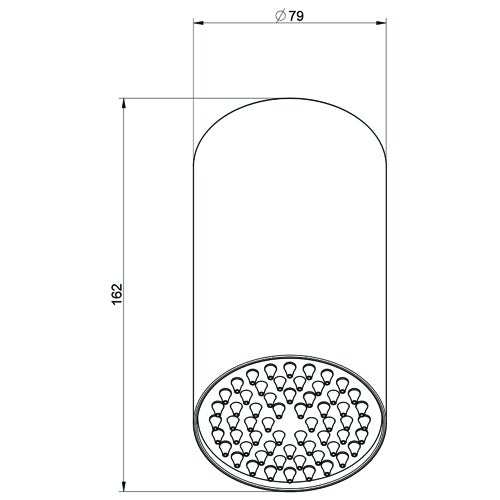 Immagine di Gessi SHOWER soffione doccia anticalcare a parete orientabile, con funzione pioggia, finitura steel brushed 57203#239