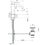 Immagine di Gessi 316 FLESSA miscelatore lavabo con scarico e flessibili di collegamento, finitura steel brushed 54001#239