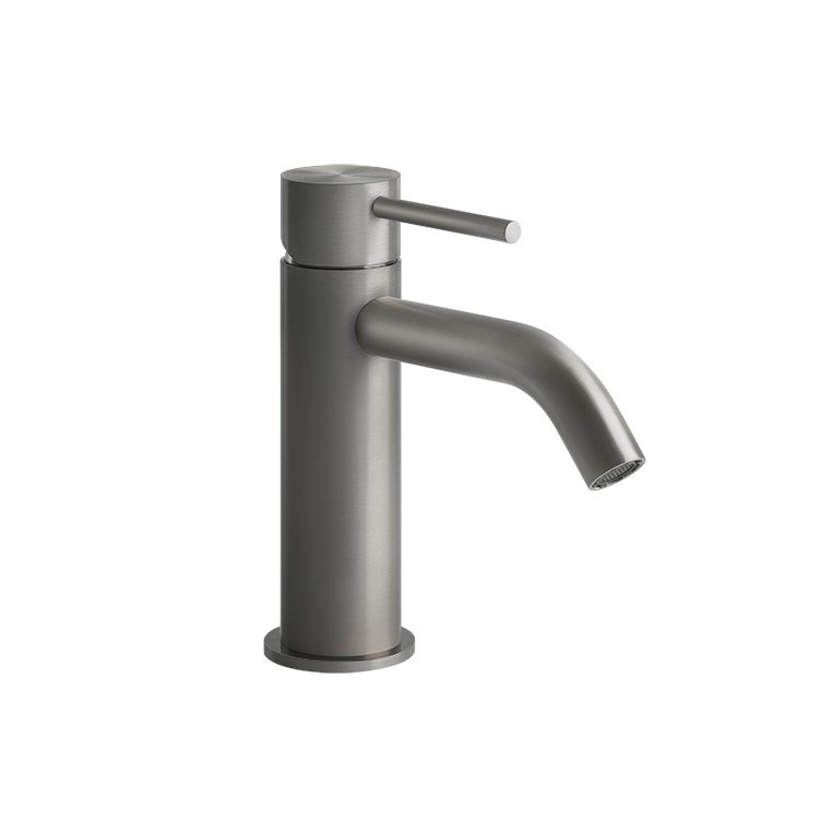 Immagine di Gessi 316 FLESSA miscelatore lavabo, senza scarico, con flessibili di collegamento, finitura steel brushed 54002#239