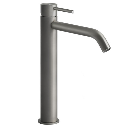 Immagine di Gessi 316 FLESSA miscelatore lavabo H.30 cm, senza scarico, con flessibili di collegamento, finitura steel brushed  54006#239