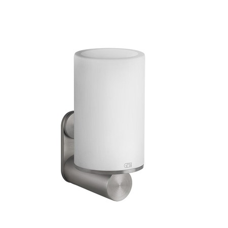 Immagine di Gessi 316 ACCESSORI porta bicchiere a parete bianco, finitura steel brushed 54707#239