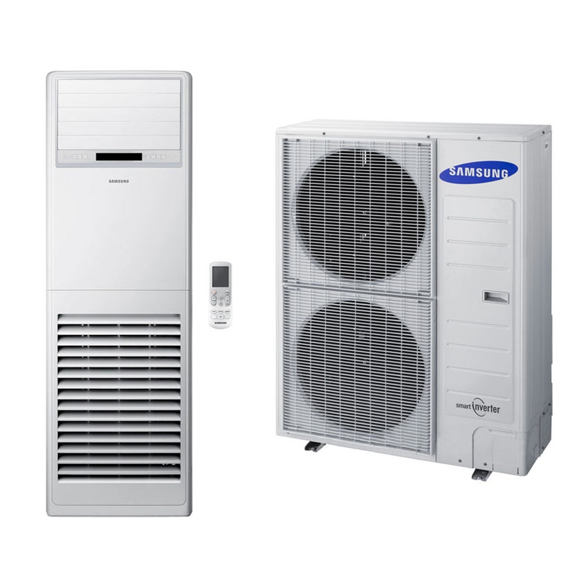 Immagine di Samsung COLONNA Climatizzatore a colonna monosplit inverter | unità esterna 10 kW unità interna 35000 BTU AC100KXADEH/EU+AC100KNPDEH/EU