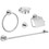 Immagine di Grohe Essentials Set accessori (5 in 1) per il bagno padronale, finitura cromata, fissaggio nascosto 40344001
