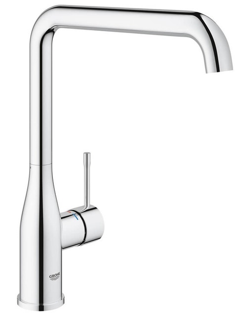 Immagine di Grohe Essence New miscelatore monocomando Lavello, bocca alta, raggio di rotazione di 0°/150°/360°, finitura cromo 30269000