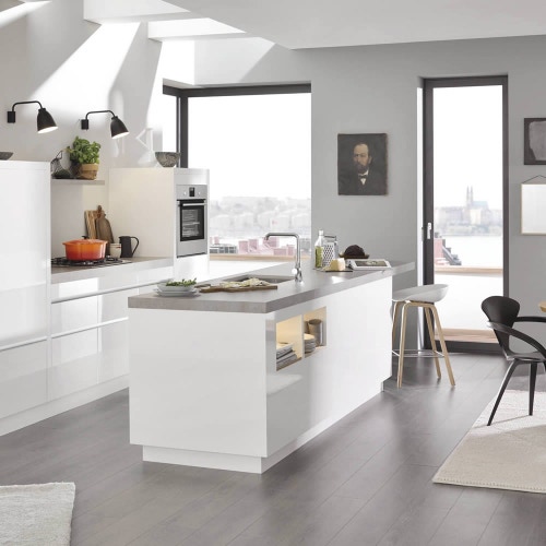 Immagine di Grohe Essence New miscelatore monocomando Lavello, bocca alta, raggio di rotazione di 0°/150°/360°, finitura cromo 30269000