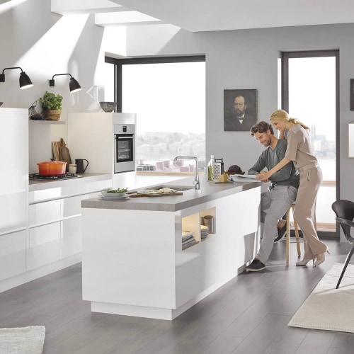 Immagine di Grohe Essence New Miscelatore monocomando per lavello finitura supersteel 30269DC0