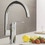 Immagine di Grohe EUROSMART miscelatore monocomando H.33 cm per lavello, con bocca girevole, finitura cromo 33202002