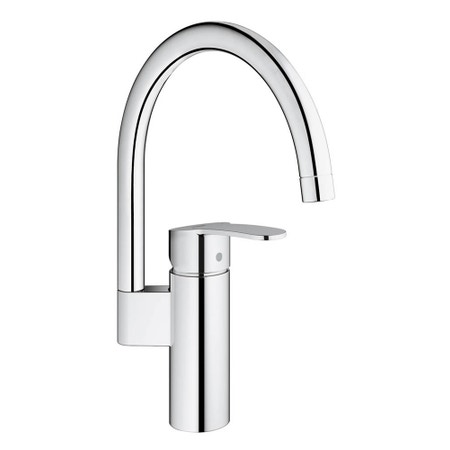 Immagine di Grohe EUROSTYLE COSMOPOLITAN miscelatore monocomando lavello, bocca alta, raggio di rotazione di 0°/150°/360°, GROHE StarLight®, GROHE SilkMove®, finitura cromo 30221002