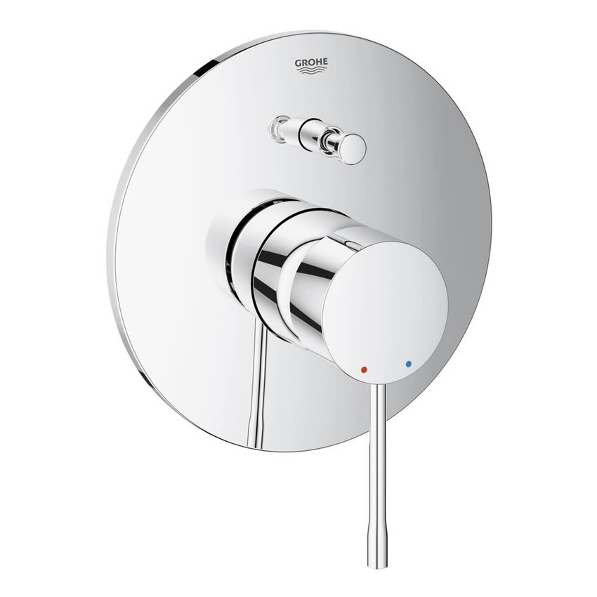 Immagine di Grohe Essence Rubinetto per vasca, set di montaggio finale, corpo incasso non incluso finitura cromo 19285001