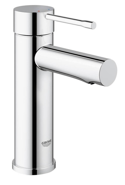Immagine di Grohe Essence Rubinetto per lavabo, corpo liscio, bocca normale, GROHE EcoJoy® finitura cromo 34294001