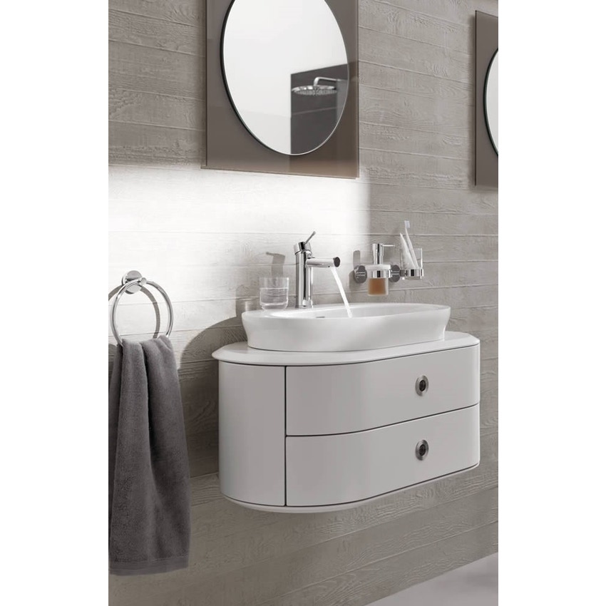 Immagine di Grohe Essence Rubinetto per lavabo, corpo liscio, bocca normale, GROHE EcoJoy® finitura cromo 34294001