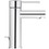 Immagine di Grohe ESSENCE miscelatore monocomando H.17 cm, per lavabo, con scarico, finitura cromo 32898001