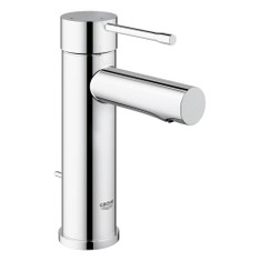 Immagine di Grohe Essence Rubinetto per lavabo, scarico a saltarello, bocca normale, GROHE EcoJoy®, GROHE SilkMove® ES finitura cromo 23379001