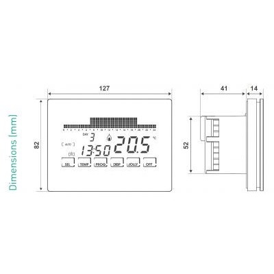 Immagine di FantiniCosmi Intellitouch Crontermostato settimanale ultrapiatto touch-screen a semi-incasso a 230V-50Hz CH193B
