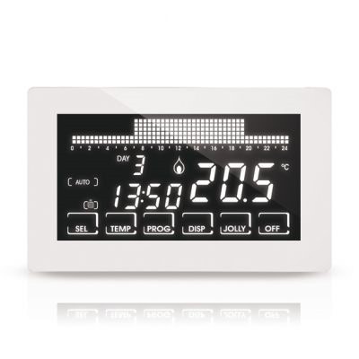 Immagine di FantiniCosmi Intellitouch Crontermostato settimanale ultrapiatto touch-screen a semi-incasso a 230V-50Hz CH193B