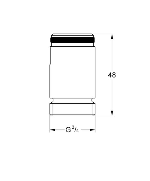 Immagine di Grohe Accessori Adattatore finitura cromo 45562000
