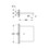 Immagine di Grohe Allure Bocca vasca Soffione doccia a cascata finitura cromo 13317000