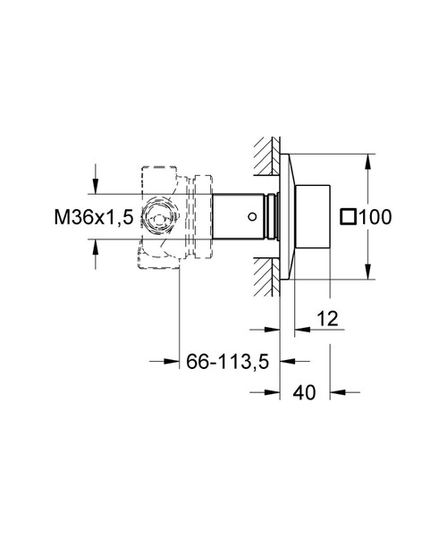 Immagine di Grohe Allure Brilliant Deviatore a 5 vie (2 ingressi e 3 uscite) finitura cromo 19798000