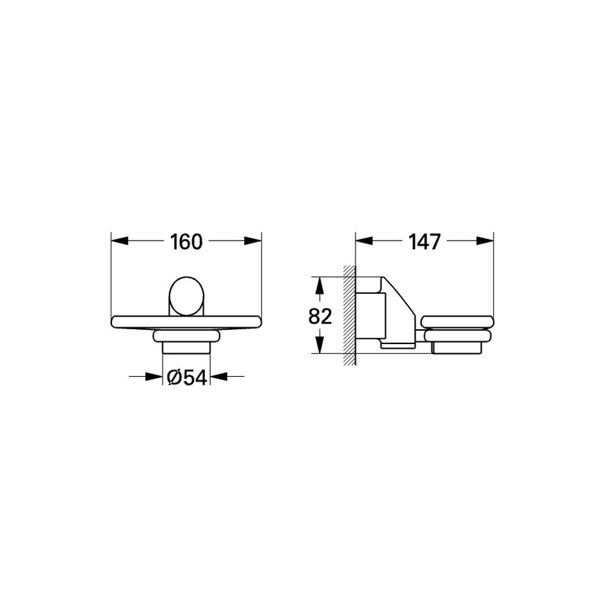 Immagine di Grohe Base portasapone in cristallo 40166000