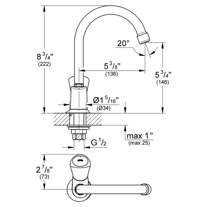 Immagine di Grohe Costa S finitura cromo 20179001