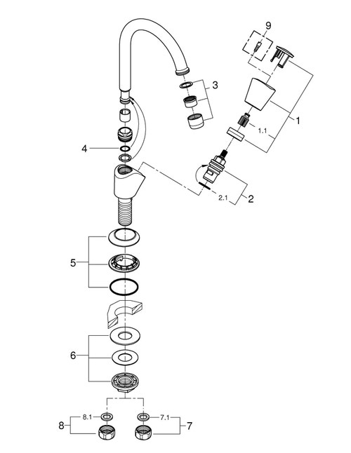 Immagine di Grohe Costa S finitura cromo 20179001