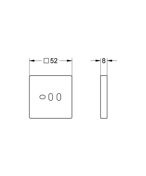 Immagine di Grohe Euphoria Cube Distanziatore finitura cromo 27933000