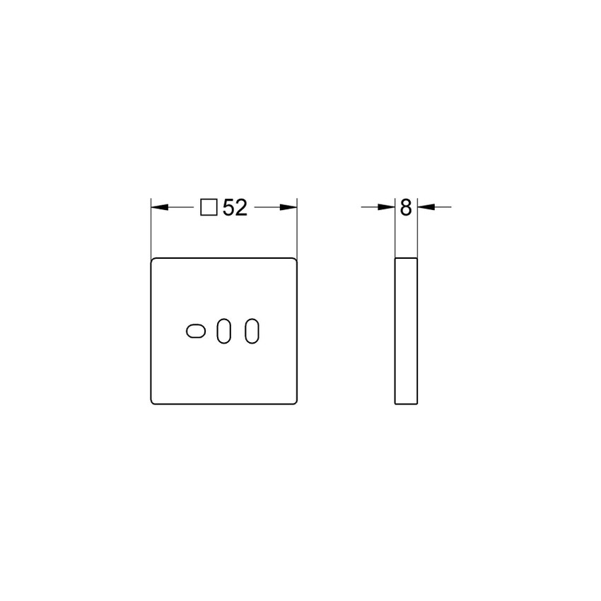 Immagine di Grohe Euphoria Cube Distanziatore finitura cromo 27933000