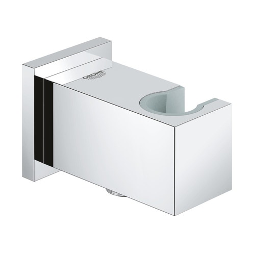 Immagine di Grohe EUPHORIA CUBE raccordo erogatore, con supporto a parete per manopola doccia, finitura cromo 26370000