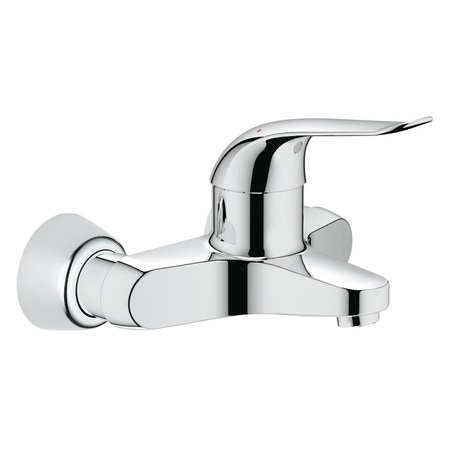 Immagine di Grohe EUROECO SPECIAL miscelatore monocomando P.20 cm, per lavabo, a parete, con limitatore di portata regolabile, finitura cromo 32776000