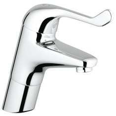 Immagine di Grohe EUROECO SPECIAL miscelatore monocomando per lavabo, con movimento orizzontale e limitatore di portata regolabile, senza scarico, finitura cromo 32790000