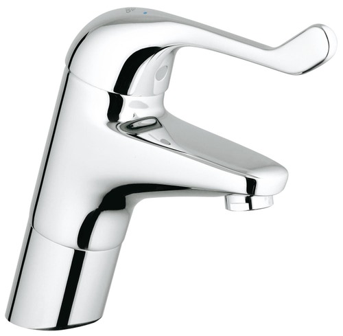 Immagine di Grohe EUROECO SPECIAL miscelatore monocomando per lavabo, con movimento orizzontale e limitatore di portata regolabile, senza scarico, finitura cromo 32790000