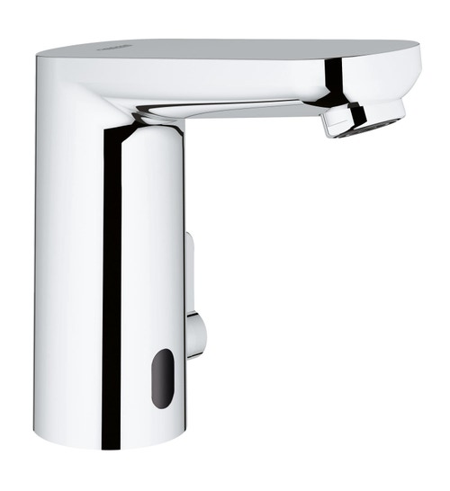 Immagine di Grohe EUROSMART COSMOPOLITAN E miscelatore elettronico H.13 cm per lavabo, senza scarico, con comando ad infrarossi e limitatore di temperatura regolabile, finitura cromo 36325001