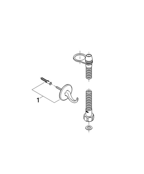 Immagine di Grohe Idroscopini Set doccia completo finitura cromo 27102000