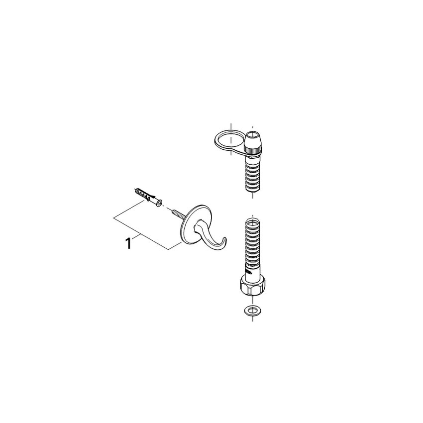Immagine di Grohe Idroscopini Set doccia completo finitura cromo 27102000