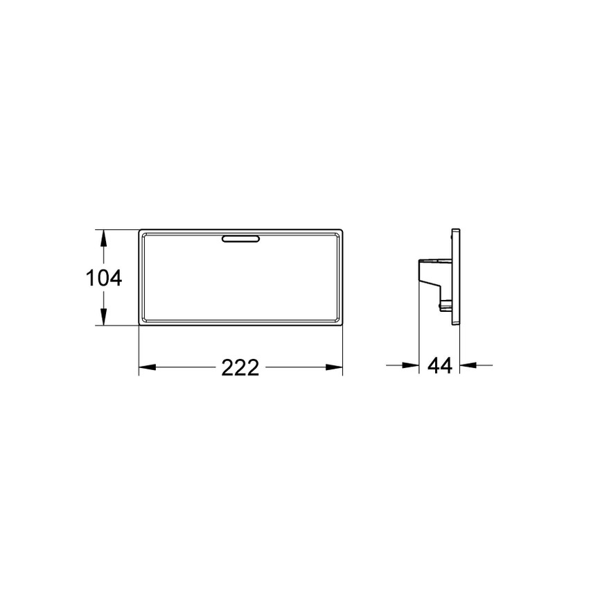 GROHE 18608001 EasyReach Mensola Portasapone In Metallo Cromato - Rimovibile, Facile Da Pulire, Design Moderno