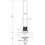 Immagine di Gessi INCISO- bocca da banco per lavabo H.24 cm, finitura black metal brushed PVD 58093#707