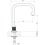 Immagine di Gessi INCISO- bocca da banco per lavabo H.24 cm, finitura black metal brushed PVD 58093#707