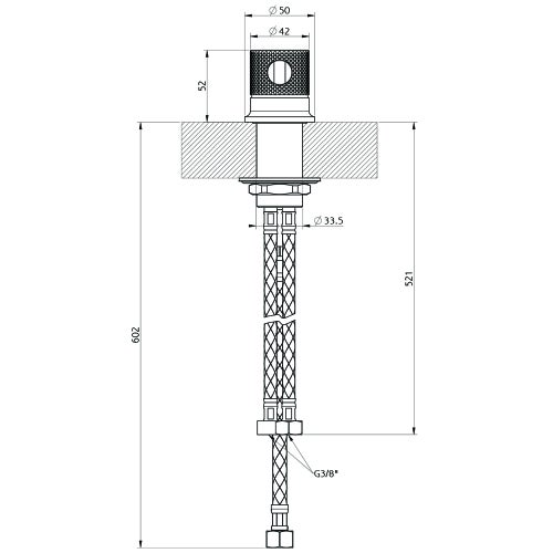 Immagine di Gessi INCISO- comando remoto, finitura black metal brushed PVD 58200#707