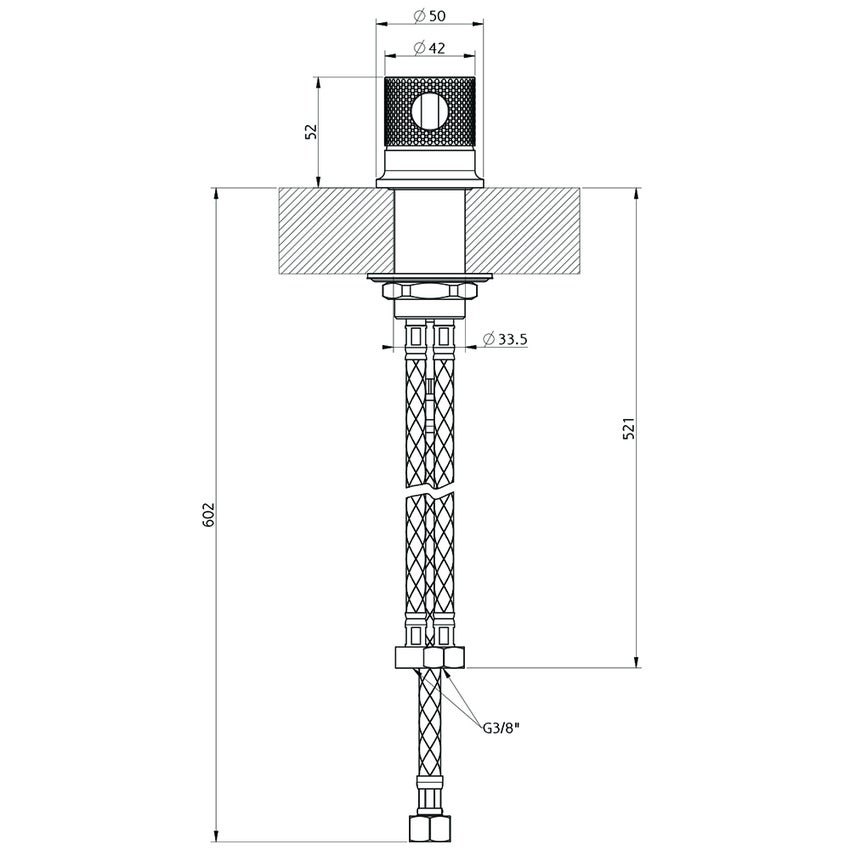 Immagine di Gessi INCISO- comando remoto, finitura black metal brushed PVD 58200#707