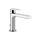 Gessi VIA MANZONI miscelatore lavabo H.15 cm, con scarico e flessibili di collegamento, con risparmio energetico, finitura finox brushed nickel 38602#149