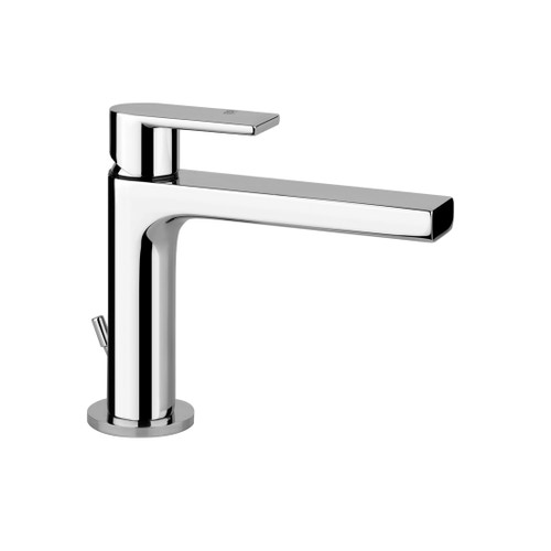 Immagine di Gessi VIA MANZONI miscelatore lavabo H.15 cm, con scarico e flessibili di collegamento, finitura cromo 38601#031