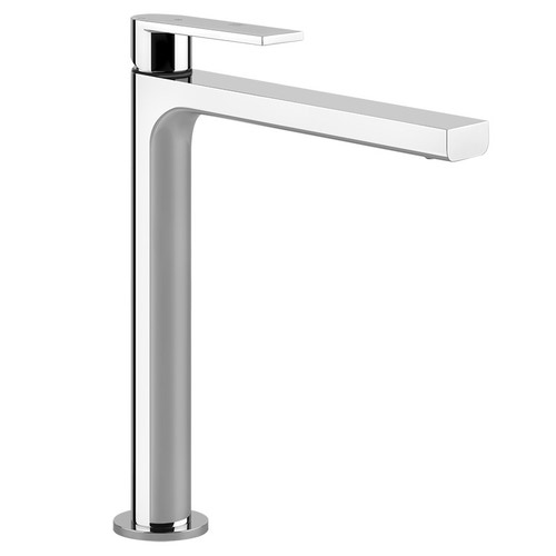 Immagine di Gessi VIA MANZONI miscelatore lavabo H.30 cm, senza scarico, con flessibili di collegamento e risparmio energetico, finitura cromo 38610#031