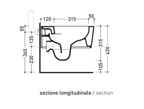 Immagine di Flaminia MINI LINK set sanitari sospesi, vaso con sistema goclean® e coprivaso slim con discesa rallentata, bidet monoforo con troppopieno, colore bianco finitura lucido 5064G+5065+LKCW09