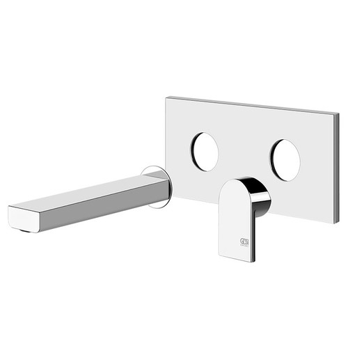 Immagine di Gessi VIA MANZONI miscelatore a parete P.15 cm, senza scarico, senza corpo incasso, finitura cromo 44893#031