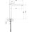 Immagine di Gessi VIA BAGUTTA miscelatore lavabo H.30 cm, senza scarico, con flessibili di collegamento, finitura cromo 29909#031