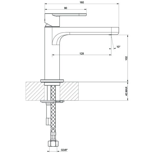 Immagine di Gessi VIA BAGUTTA set rubinetteria con miscelatore lavabo e miscelatore bidet con scarico, miscelatore a parete 2 vie con deviatore automatico e corpo incasso, finitura cromo SETVIAB003